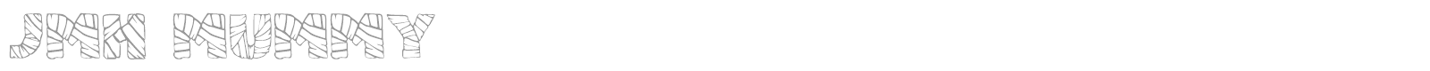 JMH Mummy font preview